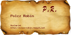 Polcz Robin névjegykártya